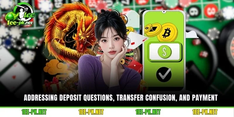 Addressing deposit questions, transfer confusion, and payment