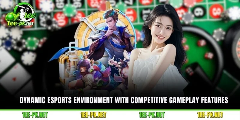 Dynamic esports environment with competitive gameplay features