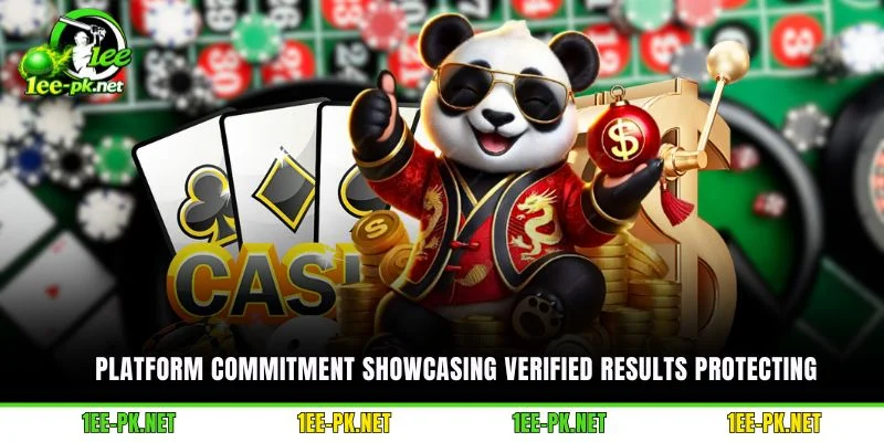 Platform commitment showcasing verified results protecting