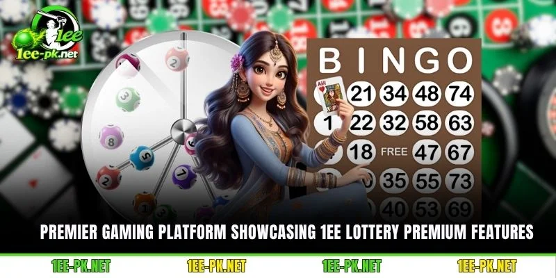 Premier gaming platform showcasing 1EE Lottery premium features