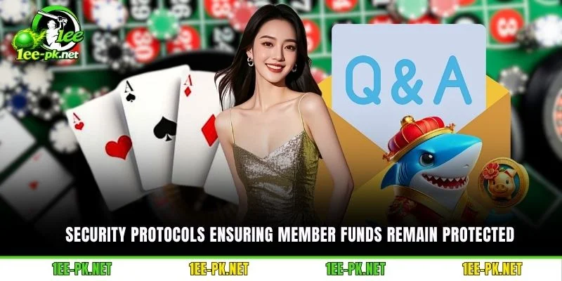 Security protocols ensuring member funds remain protected
