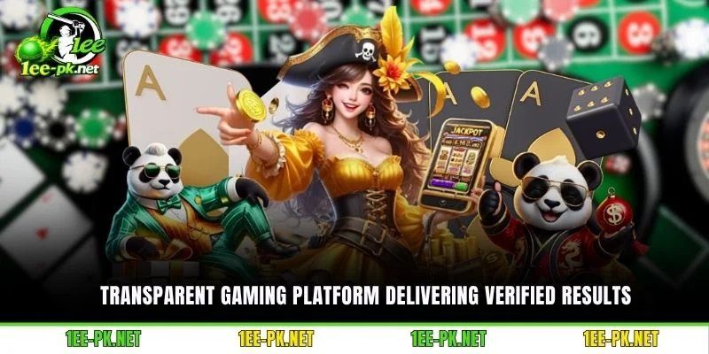 Transparent gaming platform delivering verified results